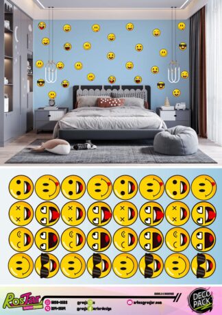 Carita Feliz Emoji A Decopack