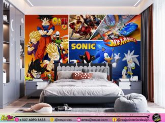 Goku Sonic Avengers Hotwheels A Decomural
