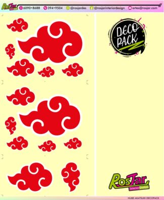 Naruto Nube Akatsuki A Decopack