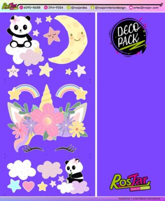 Panditas Y Unicornio A Decopack