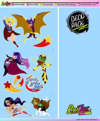 Super Hero Girl A Decopack